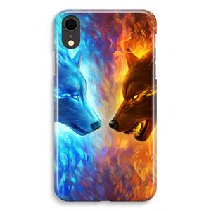 CaseCompany Fire & Ice: iPhone XR Volledig Geprint Hoesje