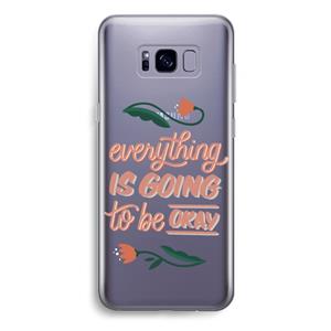 CaseCompany Optimistic flower girl: Samsung Galaxy S8 Plus Transparant Hoesje