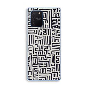 CaseCompany Moroccan Print: Samsung Galaxy Note 10 Lite Transparant Hoesje