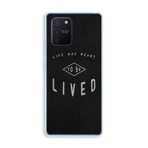 CaseCompany To be lived: Samsung Galaxy Note 10 Lite Transparant Hoesje