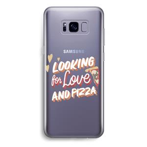 CaseCompany Pizza is the answer: Samsung Galaxy S8 Plus Transparant Hoesje