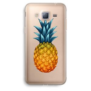 CaseCompany Grote ananas: Samsung Galaxy J3 (2016) Transparant Hoesje