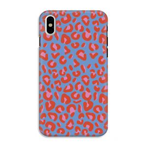 CaseCompany Leopard blue: iPhone X Tough Case