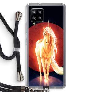 CaseCompany Last Unicorn: Samsung Galaxy A42 5G Transparant Hoesje met koord