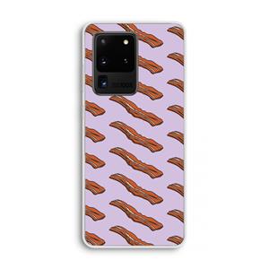 CaseCompany Bacon to my eggs #2: Samsung Galaxy S20 Ultra Transparant Hoesje