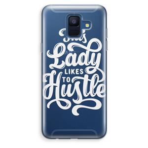 CaseCompany Hustle Lady: Samsung Galaxy A6 (2018) Transparant Hoesje