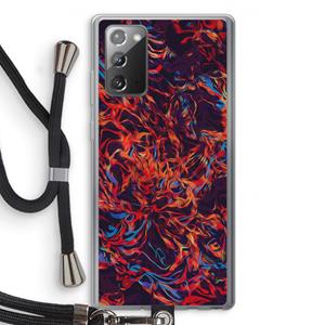 CaseCompany Lucifer: Samsung Galaxy Note 20 / Note 20 5G Transparant Hoesje met koord