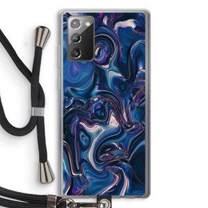 CaseCompany Mirrored Mirage: Samsung Galaxy Note 20 / Note 20 5G Transparant Hoesje met koord