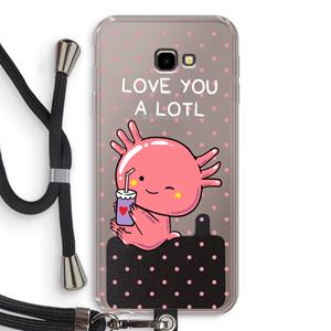 CaseCompany Love You A Lotl: Samsung Galaxy J4 Plus Transparant Hoesje met koord