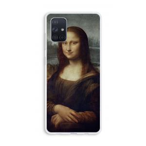 CaseCompany Mona Lisa: Galaxy A71 Transparant Hoesje