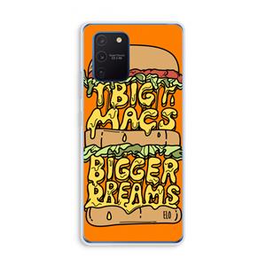 CaseCompany Big Macs Bigger Dreams: Samsung Galaxy Note 10 Lite Transparant Hoesje