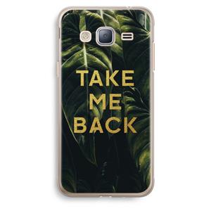 CaseCompany Take me back: Samsung Galaxy J3 (2016) Transparant Hoesje