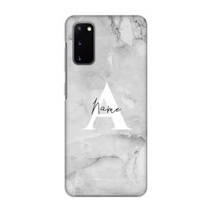 CaseCompany Ivory Marble: Volledig geprint Samsung Galaxy S20 Hoesje