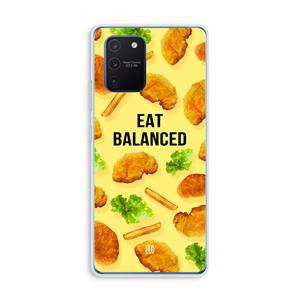 CaseCompany Eat Balanced: Samsung Galaxy Note 10 Lite Transparant Hoesje