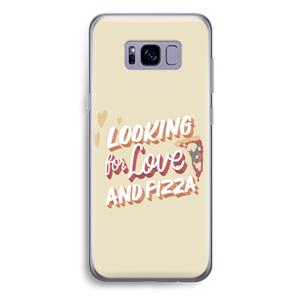 CaseCompany Pizza is the answer: Samsung Galaxy S8 Plus Transparant Hoesje