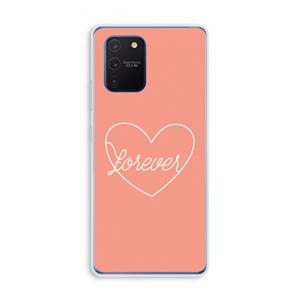 CaseCompany Forever heart: Samsung Galaxy Note 10 Lite Transparant Hoesje