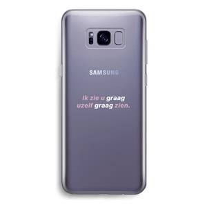 CaseCompany uzelf graag zien: Samsung Galaxy S8 Plus Transparant Hoesje