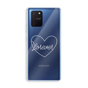 CaseCompany Forever heart pastel: Samsung Galaxy Note 10 Lite Transparant Hoesje