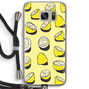 CaseCompany When Life Gives You Lemons...: Samsung Galaxy S7 Transparant Hoesje met koord