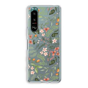 CaseCompany Sweet little flowers: Sony Xperia 5 III Transparant Hoesje