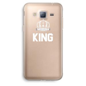 CaseCompany King zwart: Samsung Galaxy J3 (2016) Transparant Hoesje