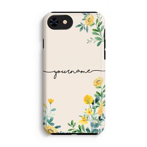 CaseCompany Gele bloemen: iPhone 8 Tough Case