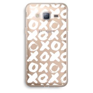 CaseCompany XOXO: Samsung Galaxy J3 (2016) Transparant Hoesje