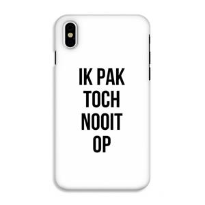 CaseCompany Ik pak nooit op: iPhone X Tough Case