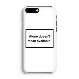 CaseCompany Alone: iPhone 8 Plus Volledig Geprint Hoesje
