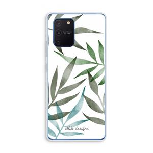 CaseCompany Tropical watercolor leaves: Samsung Galaxy Note 10 Lite Transparant Hoesje