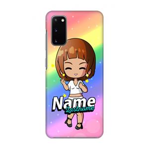 CaseCompany Chibi Maker vrouw: Volledig geprint Samsung Galaxy S20 Hoesje