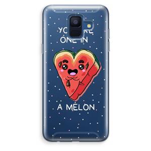CaseCompany One In A Melon: Samsung Galaxy A6 (2018) Transparant Hoesje