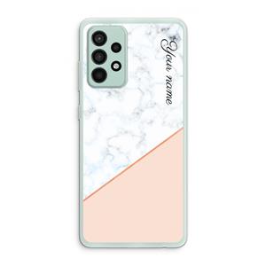 CaseCompany Marmer in stijl: Samsung Galaxy A52s 5G Transparant Hoesje