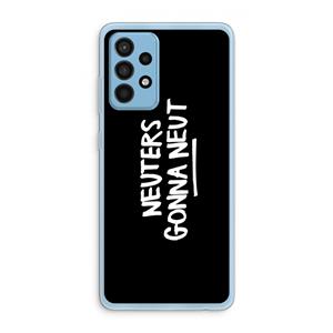 CaseCompany Neuters (zwart): Samsung Galaxy A52 Transparant Hoesje