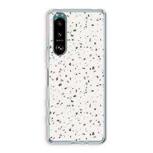 CaseCompany Terrazzo N°14: Sony Xperia 5 III Transparant Hoesje