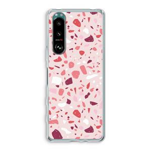 CaseCompany Terrazzo N°15: Sony Xperia 5 III Transparant Hoesje