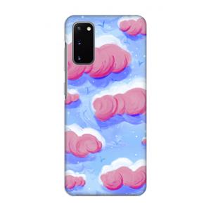 CaseCompany Roze wolken met vogels: Volledig geprint Samsung Galaxy S20 Hoesje