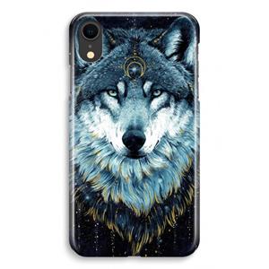 CaseCompany Darkness Wolf: iPhone XR Volledig Geprint Hoesje