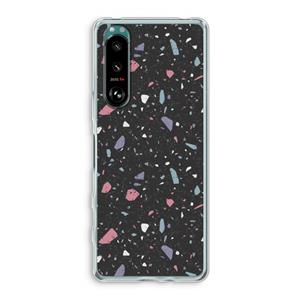 CaseCompany Terrazzo N°16: Sony Xperia 5 III Transparant Hoesje