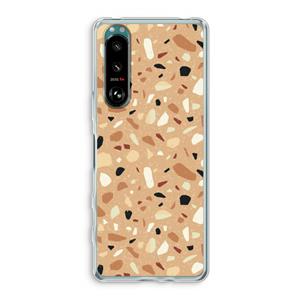 CaseCompany Terrazzo N°17: Sony Xperia 5 III Transparant Hoesje