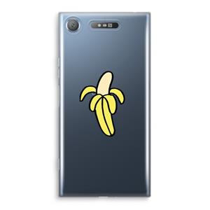 CaseCompany Banana: Sony Xperia XZ1 Transparant Hoesje