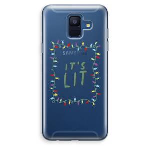 CaseCompany It's Lit: Samsung Galaxy A6 (2018) Transparant Hoesje