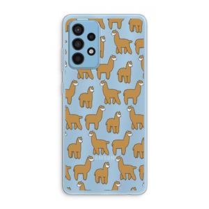 CaseCompany Alpacas: Samsung Galaxy A52 Transparant Hoesje