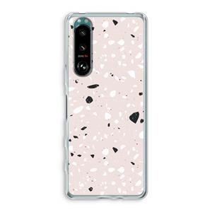 CaseCompany Terrazzo N°20: Sony Xperia 5 III Transparant Hoesje