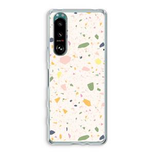 CaseCompany Terrazzo N°21: Sony Xperia 5 III Transparant Hoesje