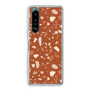 CaseCompany Terrazzo N°22: Sony Xperia 5 III Transparant Hoesje