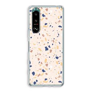 CaseCompany Terrazzo N°23: Sony Xperia 5 III Transparant Hoesje