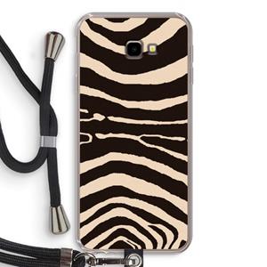 CaseCompany Arizona Zebra: Samsung Galaxy J4 Plus Transparant Hoesje met koord