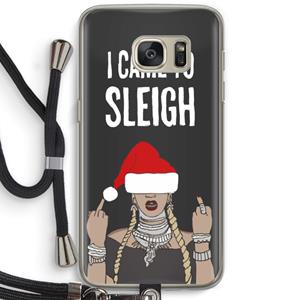 CaseCompany Came To Sleigh: Samsung Galaxy S7 Transparant Hoesje met koord