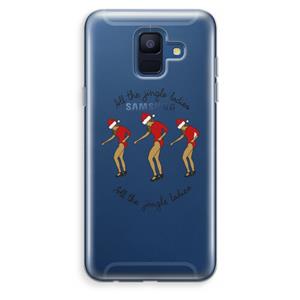 CaseCompany Jingle Ladies: Samsung Galaxy A6 (2018) Transparant Hoesje